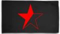 Zur Artikelseite von "Schwarz/roter Stern", Fahne / Flagge (ca. 150x100cm) für 25,00 €