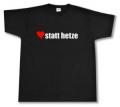 Zur Artikelseite von "herz statt hetze", T-Shirt für 15,00 €