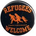 Zur Artikelseite von "Refugees welcome", 50mm Button für 1,40 €
