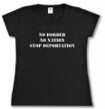 Zur Artikelseite von "No Border - No Nation - Stop Deportation", tailliertes T-Shirt für 14,00 €