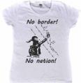 Zur Artikelseite von "No Border! No Nation! (w)", tailliertes T-Shirt für 14,62 €