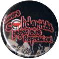 Zur Artikelseite von "Unsere Solidarität gegen eure Repression!", 25mm Button für 1,00 €