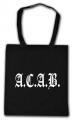 Zur Artikelseite von "A.C.A.B. Fraktur", Baumwoll-Tragetasche für 8,00 €