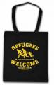 Zur Artikelseite von "Refugees welcome Linksjugend", Baumwoll-Tragetasche für 7,00 €