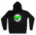 Zur Artikelseite von "Antispeziesistische Aktion (grün/schwarz)", taillierter Kapuzen-Pullover für 28,00 €