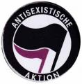 Zur Artikelseite von "Antisexistische Aktion (schwarz/lila)", 37mm Button für 1,10 €