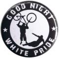 Zur Artikelseite von "Good night white pride (Fahrrad)", 37mm Button für 1,10 €
