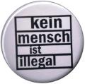 Zur Artikelseite von "kein mensch ist illegal", 37mm Button für 1,10 €