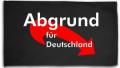 Zur Fahne / Flagge (ca. 150x100cm) "Abgrund für Deutschland" für 25,00 € gehen.