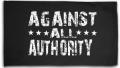 Zur Fahne / Flagge (ca. 150x100cm) "Against All Authority" für 25,00 € gehen.