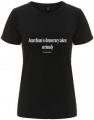 Zum tailliertes Fairtrade T-Shirt "Anarchism is democracy taken seriously" für 18,10 € gehen.