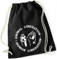 Zum Sportbeutel "Animal Liberation - Human Liberation" für 9,00 € gehen.