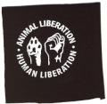 Zum Aufnäher "Animal Liberation - Human Liberation" für 1,61 € gehen.