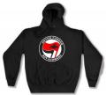 Zum Kapuzen-Pullover "Antifa Funken (rot/schwarz)" für 30,00 € gehen.