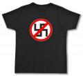 Zum Fairtrade T-Shirt "Durchgestrichenes Hakenkreuz" für 19,45 € gehen.