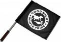 Zum/zur  Fahne / Flagge (ca. 40x35cm) "Good night white pride - Dinosaurier" für 15,00 € gehen.
