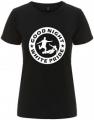 Zum tailliertes Fairtrade T-Shirt "Good night white pride - Fußball" für 18,10 € gehen.
