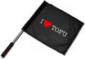 Zum/zur  Fahne / Flagge (ca. 40x35cm) "I love Tofu" für 15,00 € gehen.