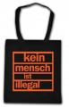 Zur Baumwoll-Tragetasche "Kein Mensch ist illegal (orange)" für 8,00 € gehen.