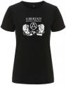 Zum tailliertes Fairtrade T-Shirt "Libertad presos obreros!" für 18,10 € gehen.