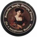 Zum 25mm Magnet-Button "Raucha Saufa Danzn Feiern fia a nazifreies Bayern (Dirndl)" für 2,14 € gehen.