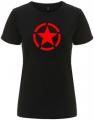 Zum tailliertes Fairtrade T-Shirt "Roter Stern im Kreis (red star)" für 18,10 € gehen.