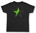 Zum Fairtrade T-Shirt "Schwarz/grüner Stern" für 19,45 € gehen.