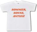 Zum T-Shirt "Sommer, Sonne, Antifa!" für 15,00 € gehen.
