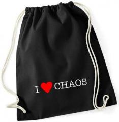 Zum Sportbeutel "I love Chaos" für 9,00 € gehen.