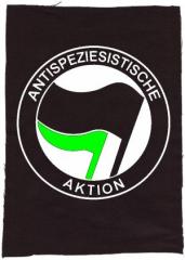 Zum Rückenaufnäher "Antispeziesistische Aktion (schwarz/grün)" für 3,00 € gehen.