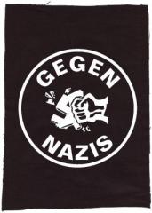 Zum Rückenaufnäher "Gegen Nazis (rund)" für 3,00 € gehen.