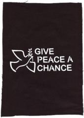 Zum Rückenaufnäher "Give Peace A Chance" für 3,00 € gehen.