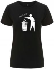 Zum tailliertes Fairtrade T-Shirt "Mach mit ..." für 18,10 € gehen.
