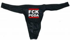 Zum Herren Stringtanga "FCK PGDA" für 15,00 € gehen.