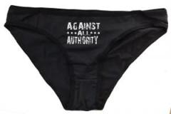 Zum Frauen Slip "Against All Authority" für 15,00 € gehen.