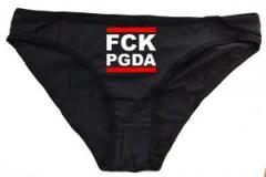 Zum Frauen Slip "FCK PGDA" für 15,00 € gehen.