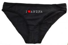 Zum Frauen Slip "I love Antifa" für 15,00 € gehen.