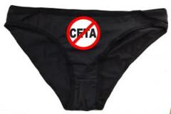 Zum Frauen Slip "Stop CETA" für 15,00 € gehen.