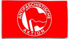 Zur Fahne / Flagge (ca. 150x100cm) "Antifaschistische Aktion (1932, rot/rot)" für 25,00 € gehen.