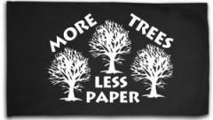 Zur Fahne / Flagge (ca. 150x100cm) "More Trees - Less Paper" für 25,00 € gehen.
