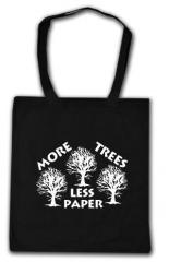 Zur Baumwoll-Tragetasche "More Trees - Less Paper" für 8,00 € gehen.