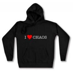 Zum taillierter Kapuzen-Pullover "I love Chaos" für 28,00 € gehen.