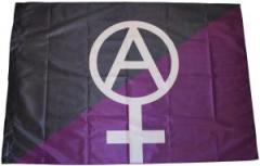 Zur Fahne / Flagge (ca. 150x100cm) "Anarcho-Feminismus (schwarz/lila)" für 25,00 € gehen.
