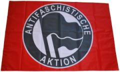 Zur Fahne / Flagge (ca. 150x100cm) "Antifaschistische Aktion (1932, schwarz/schwarz)" für 25,00 € gehen.