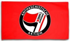 Zur Fahne / Flagge (ca. 150x100cm) "Antifaschistische Aktion - linksjugend [´solid]" für 25,00 € gehen.