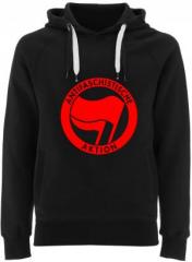 Zum Fairtrade Pullover "Antifaschistische Aktion (rot/rot)" für 40,00 € gehen.