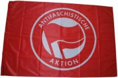 Zur Fahne / Flagge (ca. 150x100cm) "Antifaschistische Aktion (rot/rot)" für 25,00 € gehen.