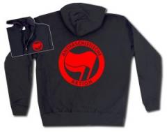 Zur Kapuzen-Jacke "Antifaschistische Aktion (rot/rot)" für 30,00 € gehen.