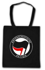 Zur Baumwoll-Tragetasche "Antifaschistische Aktion (schwarz/rot)" für 8,00 € gehen.