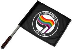 Zum/zur  Fahne / Flagge (ca. 40x35cm) "Antihomophobe Aktion" für 15,00 € gehen.